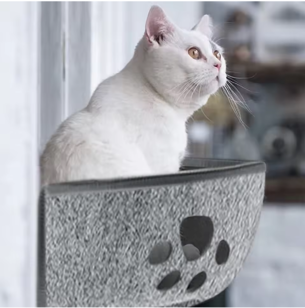 Kattenraambed Hangmat – Comfortabele Vensterligstoel met Zuignappen, Inclusief Kussen