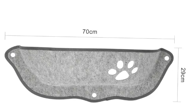 Kattenraambed Hangmat – Comfortabele Vensterligstoel met Zuignappen, Inclusief Kussen