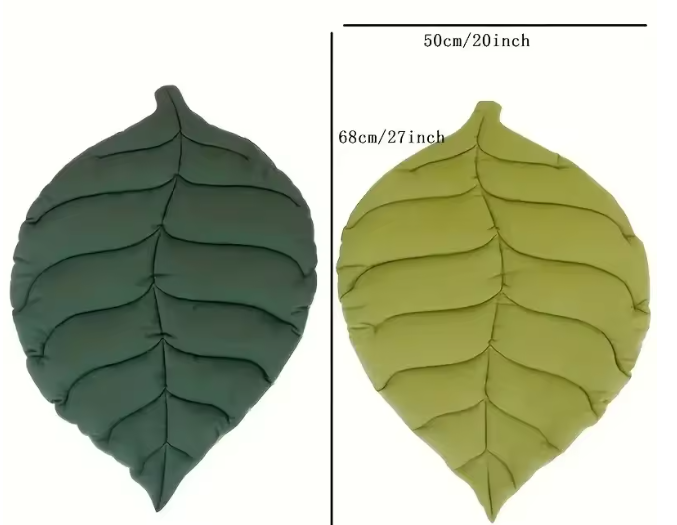 Kattenbed Bladvorm – Zachte Antislip Slaapmat & Wasbaar Huisdierkleed