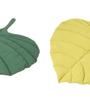Kattenbed Bladvorm – Zachte Antislip Slaapmat & Wasbaar Huisdierkleed