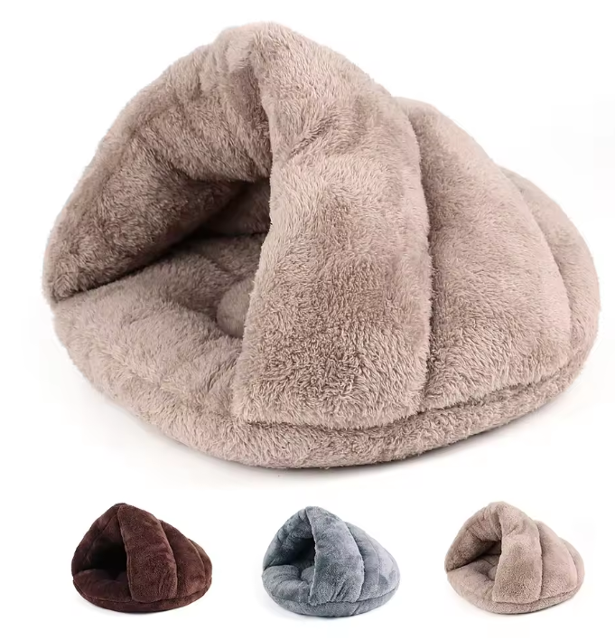 Warm Fleece Kattenbed – Zacht Huisdiernest & Comfortabel Slaaphuis
