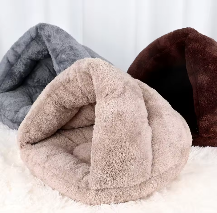 Warm Fleece Kattenbed – Zacht Huisdiernest & Comfortabel Slaaphuis