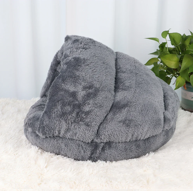 Warm Fleece Kattenbed – Zacht Huisdiernest & Comfortabel Slaaphuis