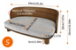 Verhoogd Houten Kattenbed – Comfortabele Loungebank met Kussen