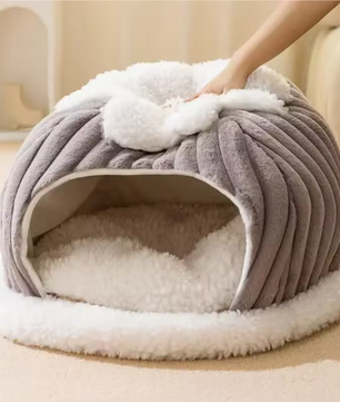Warm Katten- en Hondenhuis – Zacht & Gezellig Huisdiernest, Wasbaar en Comfortabel