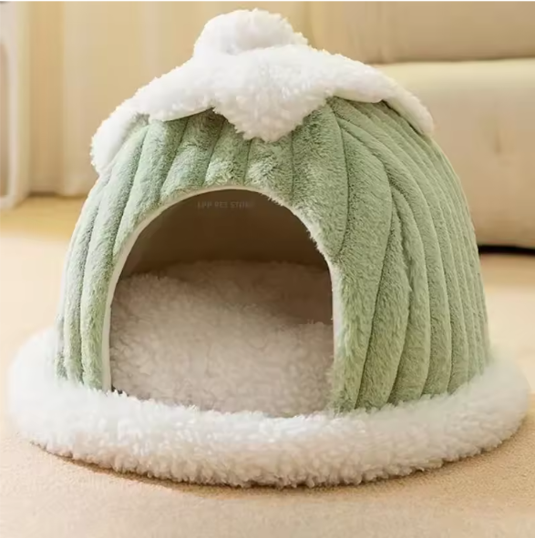 Warm Katten- en Hondenhuis – Zacht & Gezellig Huisdiernest, Wasbaar en Comfortabel