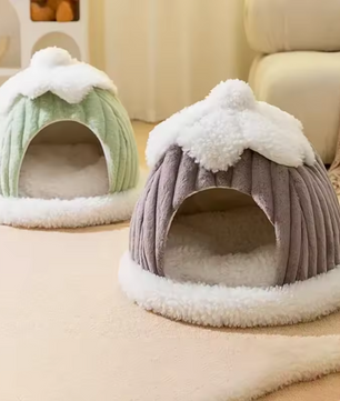 Warm Katten- en Hondenhuis – Zacht & Gezellig Huisdiernest, Wasbaar en Comfortabel