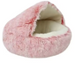 Zacht Pluche Rond Kattenbed – Comfortabele 2-in-1 Slaapzak & Huisdiermand