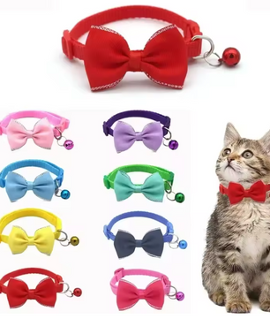 Verstelbare Kattenhalsband met Vlinderdas & Bel – Stijlvol en Comfortabel