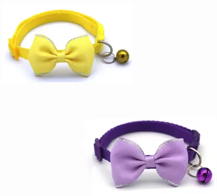 Verstelbare Kattenhalsband met Vlinderdas & Bel – Stijlvol en Comfortabel