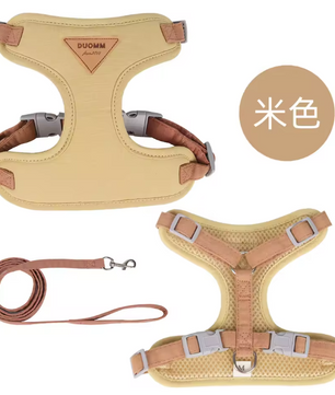 Ademend Nylon Harnas met Riem – Comfortabel Vest voor Katten & Kleine Honden