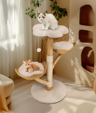 Kattenboom 110 cm – Modern Activiteitencentrum met Krabpaal & Ligplekken
