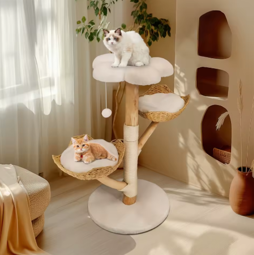 Kattenboom 110 cm – Modern Activiteitencentrum met Krabpaal & Ligplekken