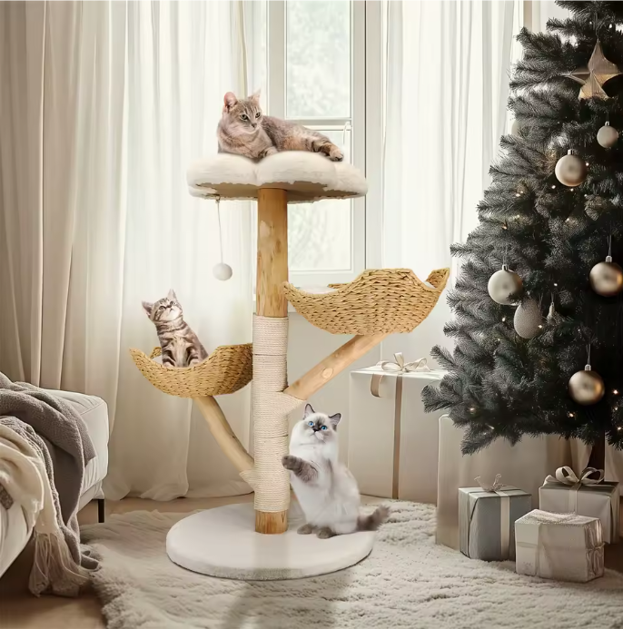 Kattenboom 110 cm – Modern Activiteitencentrum met Krabpaal & Ligplekken