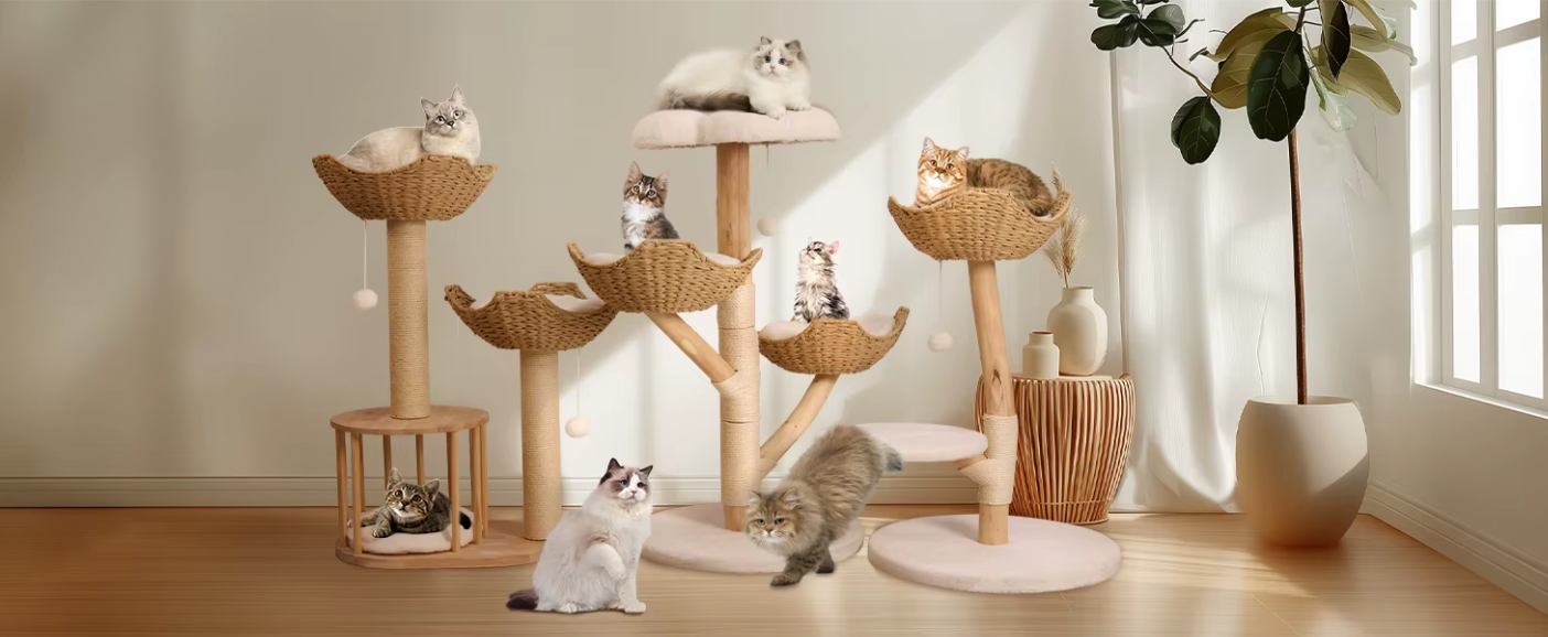 Kattenboom 110 cm – Modern Activiteitencentrum met Krabpaal & Ligplekken