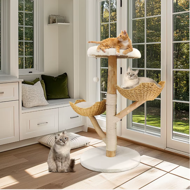 Kattenboom 110 cm – Modern Activiteitencentrum met Krabpaal & Ligplekken