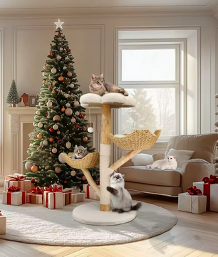 Kattenboom 110 cm – Modern Activiteitencentrum met Krabpaal & Ligplekken