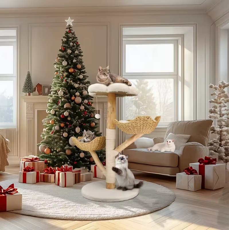Kattenboom 110 cm – Modern Activiteitencentrum met Krabpaal & Ligplekken