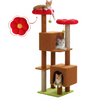 Cactus Krabpaal 133 cm – Kattenboom met Condos, Zitstokken & Sisal