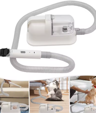 Huisdier Verzorgingsset met Stofzuiger – 11800 Pa, Stil <52dB, Complete Kit met 6 Kammen & Tondeuse