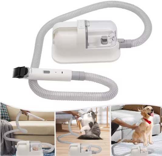 Huisdier Verzorgingsset met Stofzuiger – 11800 Pa, Stil <52dB, Complete Kit met 6 Kammen & Tondeuse