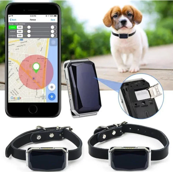 GPS Huisdier Tracker – Waterdichte Slimme Locator met Halsband & App Bediening