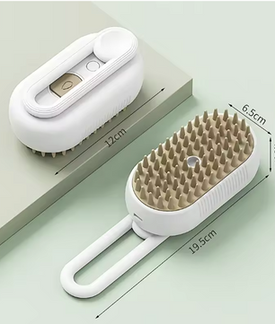 3-in-1 Stoomborstel voor Huisdieren – Verzorging, Ontwarring & Massage