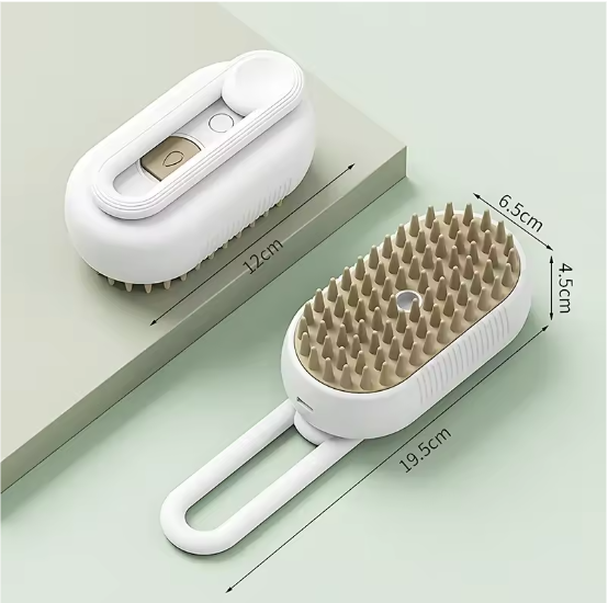 3-in-1 Stoomborstel voor Huisdieren – Verzorging, Ontwarring & Massage