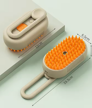 3-in-1 Stoomborstel voor Huisdieren – Verzorging, Ontwarring & Massage