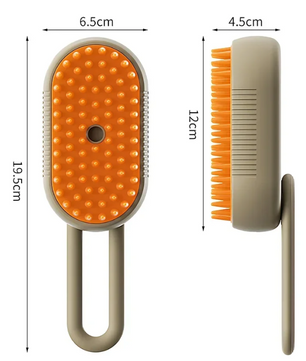 3-in-1 Stoomborstel voor Huisdieren – Verzorging, Ontwarring & Massage