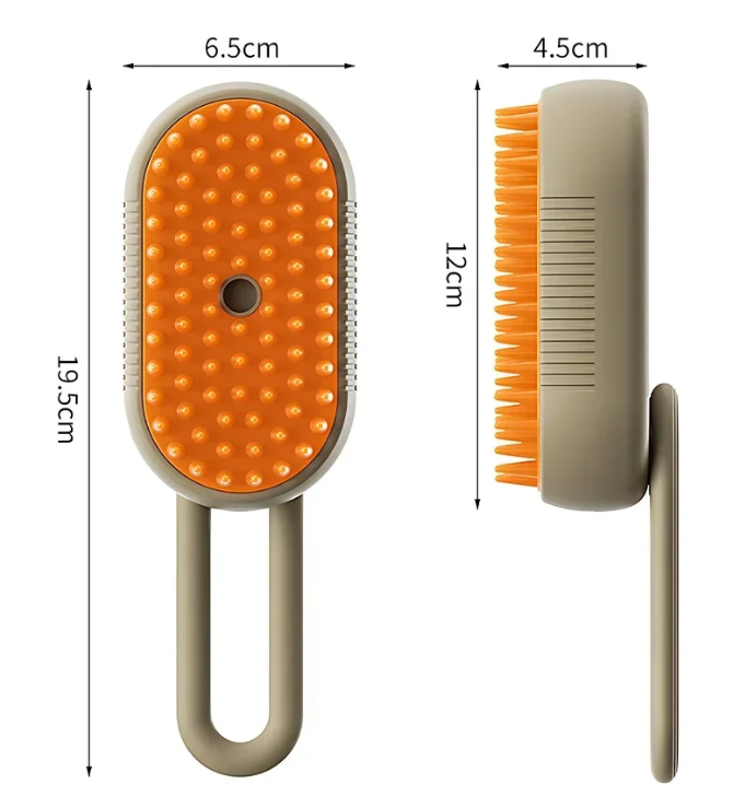 3-in-1 Stoomborstel voor Huisdieren – Verzorging, Ontwarring & Massage
