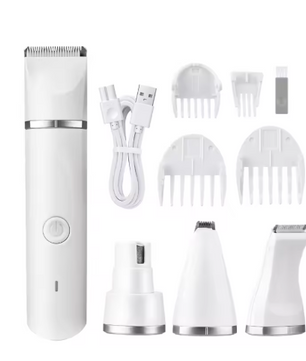 4-in-1 Elektrische Huisdier Tondeuse – Trimmen, Scheren & Nagels Vijlen