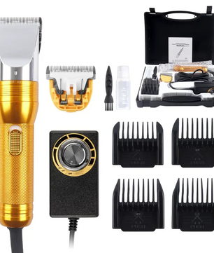 380W Elektrische Huisdier Tondeuse – Draadloze Trimmer voor Katten, Honden, Konijnen & Schapen