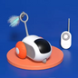 Automatisch Kattenspeelgoed Auto – Interactieve RC Speelauto met Afstandsbediening & Oplaadbare Batterij