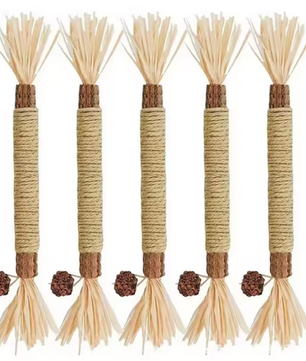 Set van 1/2/5/10 Stuks Katten Speelgoed – Natuurlijke Matatabi Kauwstokken voor Gezonde Tanden