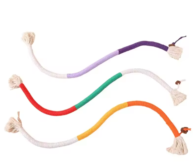 Katoenen Kattenkauwspeeltje – Interactief Touwspeelgoed met Kattenkruid, Tandverzorgend & Duurzaam