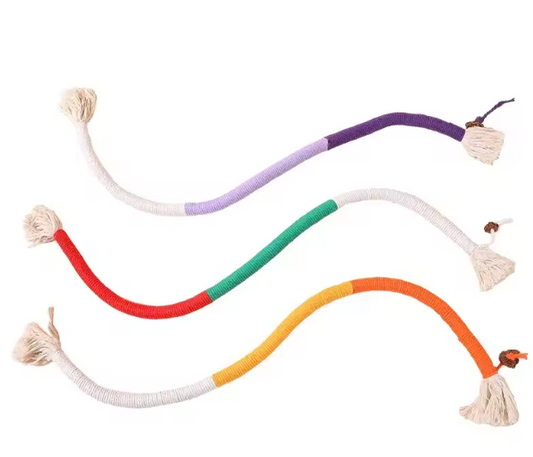 Katoenen Kattenkauwspeeltje – Interactief Touwspeelgoed met Kattenkruid, Tandverzorgend & Duurzaam