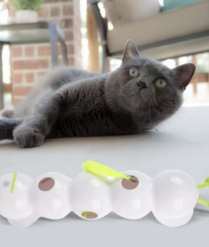 Interactief Kattenspeelgoed – Bewegingsgeactiveerde Wurm met Staart & Oplaadfunctie