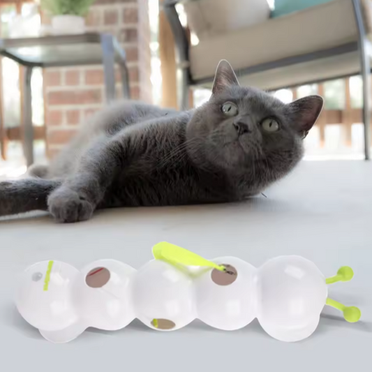 Interactief Kattenspeelgoed – Bewegingsgeactiveerde Wurm met Staart & Oplaadfunctie