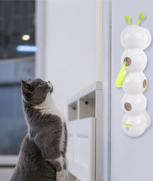 Interactief Kattenspeelgoed – Bewegingsgeactiveerde Wurm met Staart & Oplaadfunctie