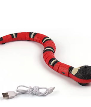 Interactief Katten Slangenspeelgoed – Realistisch Bewegend met Obstakeldetectie & USB Oplaadfunctie
