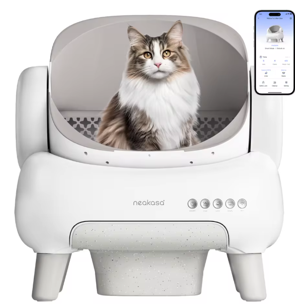 Boven Open Automatische Kattenbak – Zelfreinigend & Slim App-Gestuurd, Grote Capaciteit voor Meerdere Katten