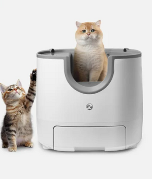 Zelfreinigende Kattenbak – Open Ontwerp met Veiligheidssensoren & Extra Grote Capaciteit