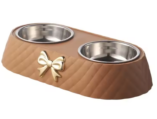 Dubbele Voerbak voor Honden en Katten – Drink- & Voerkom in Één