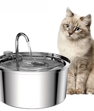 Automatische Roestvrijstalen Drinkfontein voor Kat & Hond – 3L Capaciteit, USB & Stil