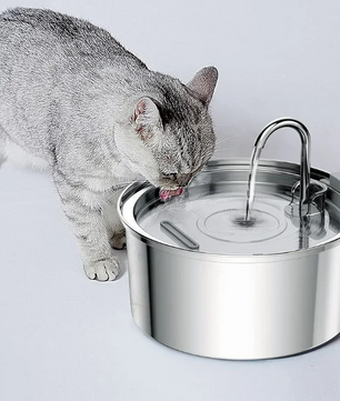 Automatische Roestvrijstalen Drinkfontein voor Kat & Hond – 3L Capaciteit, USB & Stil