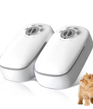 Automatische Voerbak voor Katten & Honden – 2 Maaltijden Timerdispenser