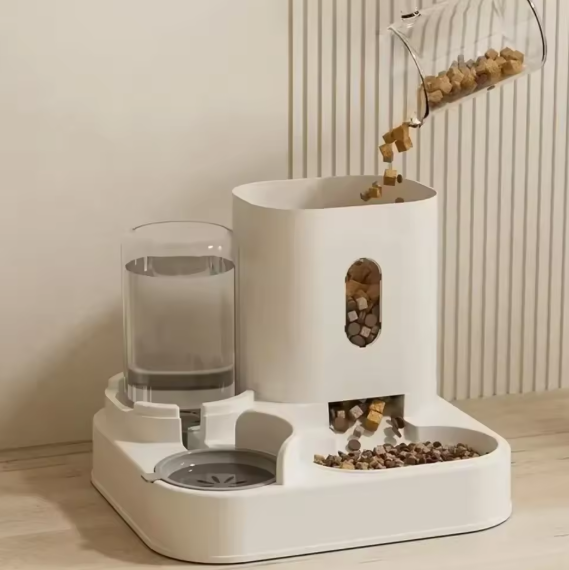 Automatische Voer- en Drinkbak voor Katten & Honden – Grote Capaciteit & Dubbele Functie