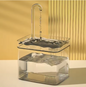 Automatische Kattenwaterfontein – 1,5L, USB & Stil Design
