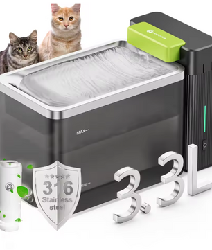 Katten Drinkfontein 3,3L – Roestvrijstaal & Ultrafiltratietechnologie